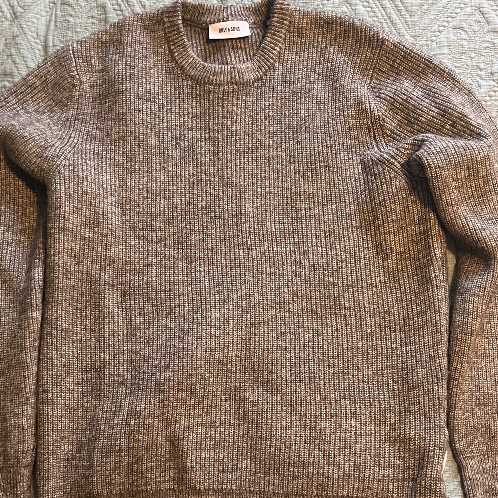 Only & Sons Men's Crewneck Sweater in grey